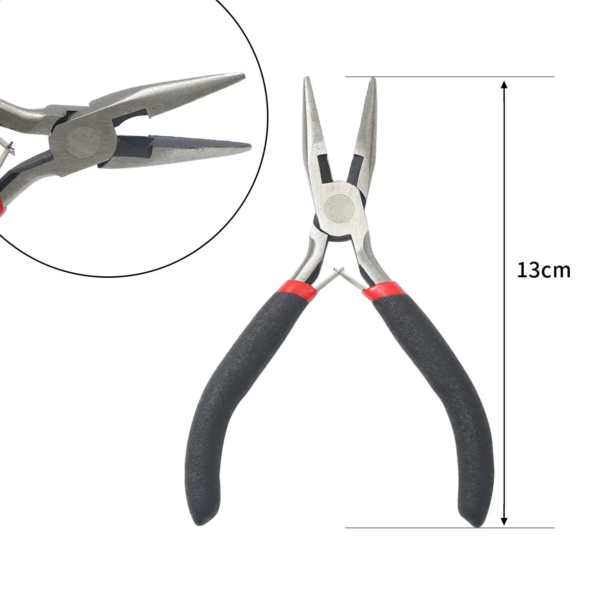 8pcs/set Jewelry Making Tool Kits Pliers Set With Round Nose Plier Side Cutting Pliers Wire Cutter Scissor Beading Tweezers