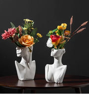 Ceramic Dried Flower Vase Home Art Deco Vase Nordic White Handicraft Decoration Living Room Desktop Flower Arrangement Vase