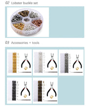 A Set Jewelry Findings Tool Set Open Jump Rings,Jewelry Pliers, Lobster Clasps hooks, jewelry tweezers Jewelry Making Supplies