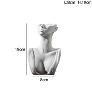 Ceramic Dried Flower Vase Home Art Deco Vase Nordic White Handicraft Decoration Living Room Desktop Flower Arrangement Vase