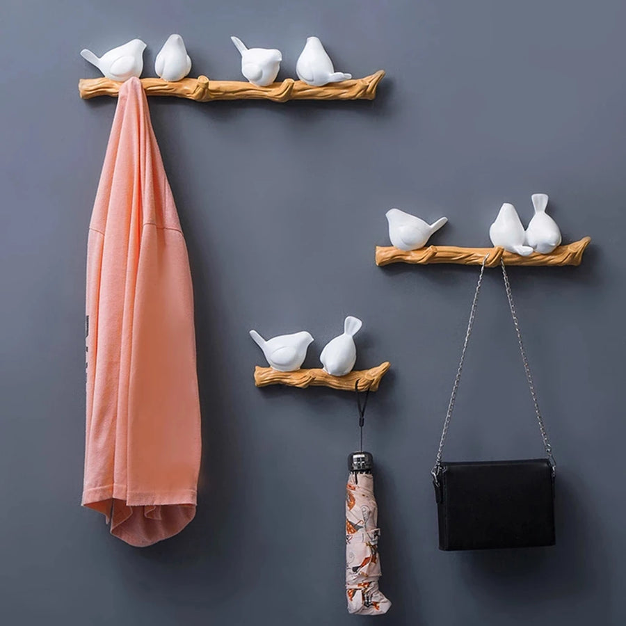 Wall Decorations Home Accessories Living Room Hanger Resin Bird Key Kitchen Coat Clothes Towel Hooks Hat Handbag Holder W