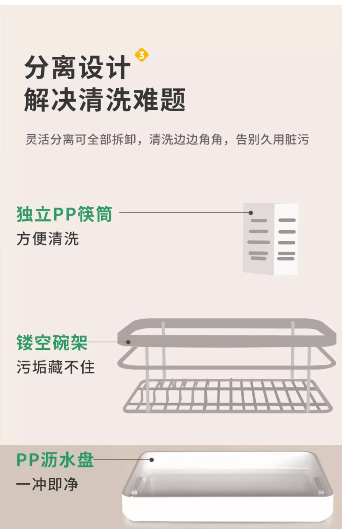 Kitchen Dish Storage Drainer Bowl Rack Sink Shelf Multifunctional Dish Drainer Countertop Chopsticks and Dishes Organizer