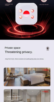 Wireless Anti Spy Detector Portable Infrared Camera Finder Security Protection Anti-Peeping Hidden Devices Camera Bug Detector