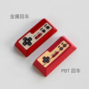 Original Red White Gaming Console Retro Enter keycap Mechanical Keyboard Metal PC Gaming Keyboard Collect gift keycap