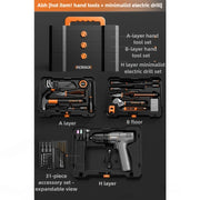 Household Toolbox Set Multi-functional Hand Tool Sets Portable Hardware Woodworking Electrician Toolkit Vehicle Repair Tools