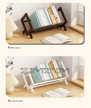 Desktop Bookshelf Home Living Room Small Decoration Bamboo Decorative Shelf Desk Multi-shelf Bookcase Storage Shelf