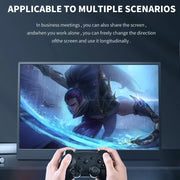 14.1 Inch Touch Screen Portable Monitor 100%sRGB 400cd/m2 Gaming Computer Expand Display For XBox PS4/ 5 Switch Loptop
