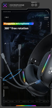 Wireless Gaming Headset: 2.4G/Wired/Bluetooth 3 Modes, Bendable HD Mic, Soft Ear Pads, Immersive Sound for PC/PS4/PS5 – Black