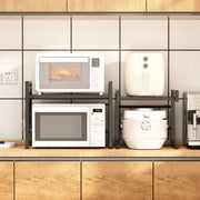 Kitchen Microwave Storage Rack Household Oven Integrated Dust-proof Bowl And Dish Drain Knife Holder Storage Rack