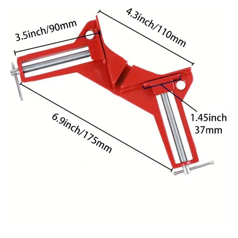 Right Angle Clamp, 90 Degrees Corner Clamp, Picture Frame Holder, Glass Holder, DIY Woodworking Hand Tools