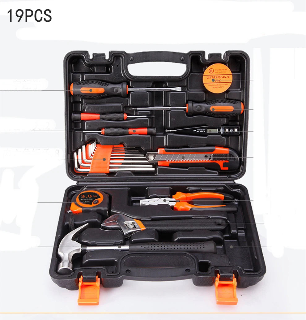 New Hardware Tool Set Combination Tool Set Multifunctional Household Use Manual Woodworking Toolbox Manual Repair Tool Sets