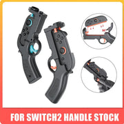 2PCS Shooting Game Gun For Switch 2 Left and Right Controller Shooting Gunstock Hand Grip For NS2 Gaming Accessories