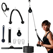 9 Pieces/Set Of Pulley Rope Fitness Equipment, Arm Strength Trainers, Home Exercise Equipment Set, Fitness Accessories