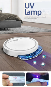 Smart Vacuum Cleaner Robot Household Automatic App Control 2800PA Suction Quiet Wet Dry Floor Sweep Mopping Cleaning Machine