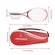 2pcs Tennis Rackets Included Tennis Bag And Tennis Sports Exercise Racquet Set Youth Games Outdoor,Suitable for Beginner