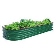 Metal Raised Garden Beds Land Guard Galvanized Raised Garden Bed Kit - Oval Large Metal Planter Garden Boxes
