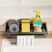 Kitchen Sink Organizer Drain Rack Self-draining Shelf Sponge Holder Dishcloth Faucet Storage Soap Drainer Kitchen Accessories