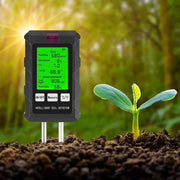 Digital Garden Probe Tools Soil Tester Humidity Sunlight Air Moisture Nutrient Fertility Meter PH Temperature Test Gauge Monitor