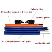 Pet Dog Agility Training Pet Obstacle Training Jumping Hurdles Bars Jumping Pole Tied Around The Pole Dog Training Pet Supplies