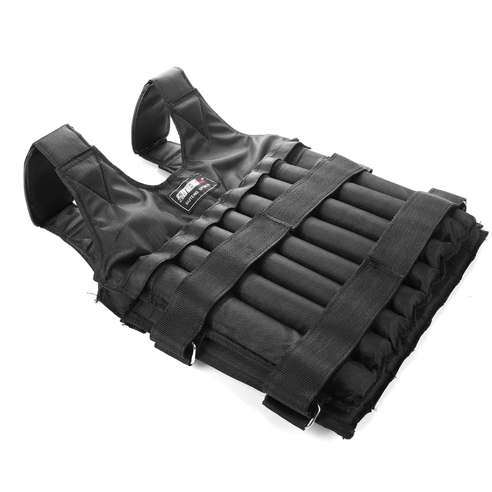 3/15/50kg Loading Weight Vest Adjustable Weighted Training Exercise Waistcoat Jacket Sand Clothing for Running Fitness Equipment