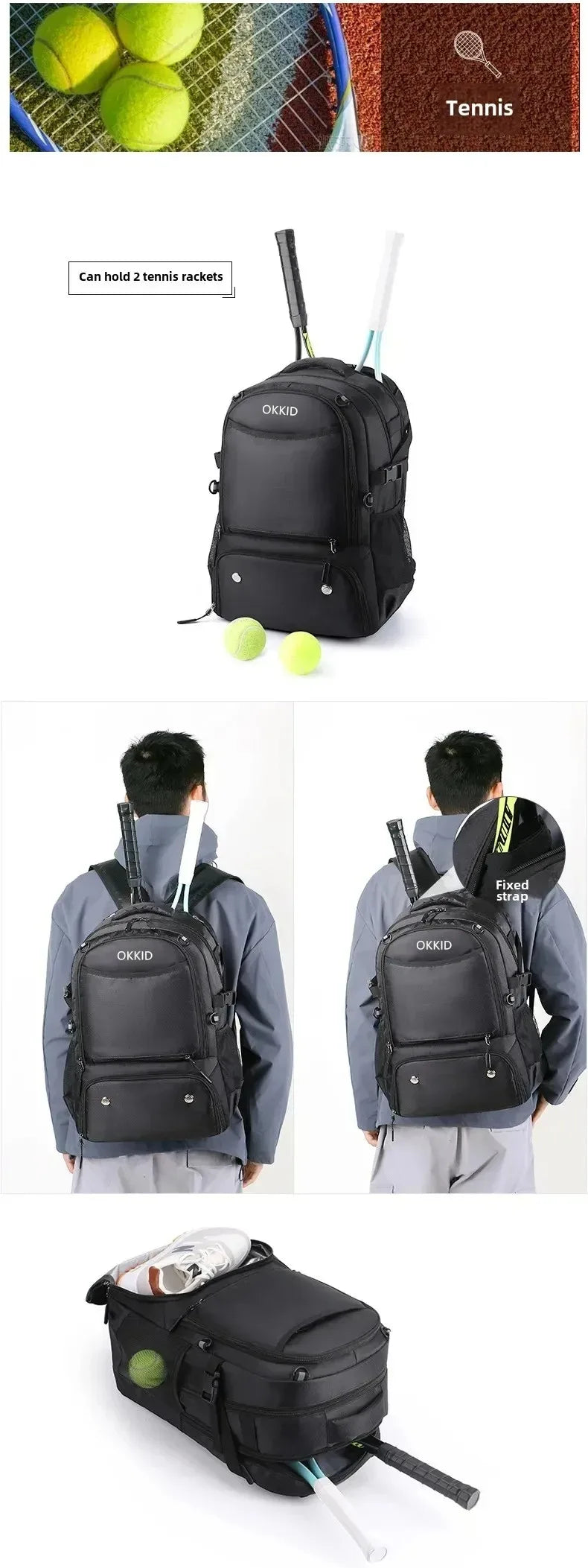 Basketball Backpack Large Sports Equipment Bag with Ball Holder & Shoe Compartment Sport Bags for Soccer, Volleyball,Gym, School