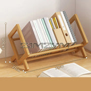 Desktop Bookshelf Home Living Room Small Decoration Bamboo Decorative Shelf Desk Multi-shelf Bookcase Storage Shelf