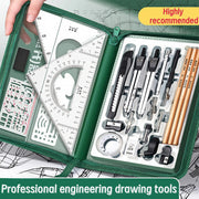 Engineering Tool Set, Precision Measuring Instrument Kit, Durable Stainless Steel, Engineering, Physical and Technical Drawing