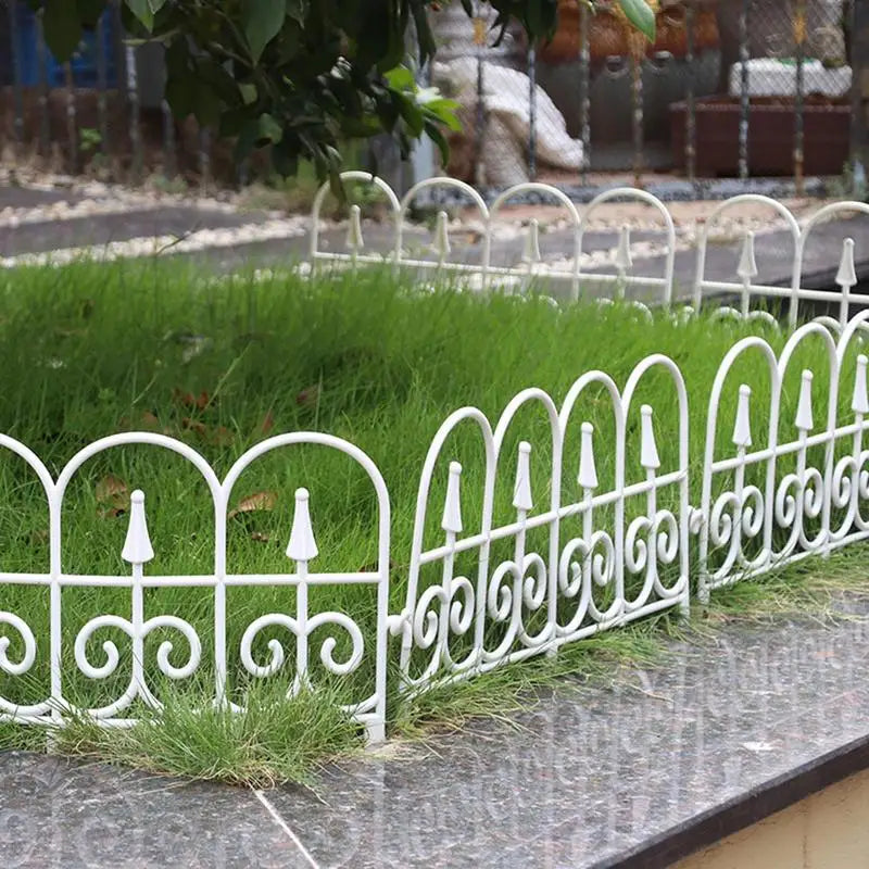 Garden Border Edging Fence 6pcs Garden Fence Panels Flexible Detachable Tree Fence Weatherproof Splicing Fence Landscape Path