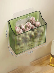 Kitchen Ginger Garlic Storage Basket Storage Basket Hanging Basket Ginger Garlic Garlic Wall Hanging Basket Storage Box Kitchen