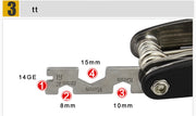 Bicycle Repair Tools Kit, Hex Spoke, Cycling Screwdrivers Tool, Tyre Lever, Allen Wrench, Mountain Bike Multitool