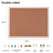 Home Decor DIY Cork Display Panel Soft Decorative Cork Board Wood Hanging Photo Background