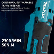 Makita Ratchet Right Angle Wrench Brushless Cordless Driver Multifunction Variable Speed Power Wrench LED 18V Power Tools