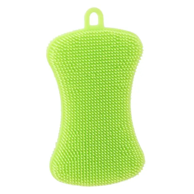 Kitchen Silicone Sponge Dish Washing Scrubber Household Dishes Cleaning Sponge Kitchen Gadgets Brush Accessories