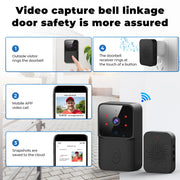 Smart WiFi Wireless doorbell IR night vision visual intercom real-time voice intercom home monitoring doorbell Easy to install