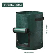 Garden Grow Bags 3/5/7/10 Gallon Potatoes Grow Bags Gardening Plant Growing Bags PE Fabric Carrot Vegetable Planter Container