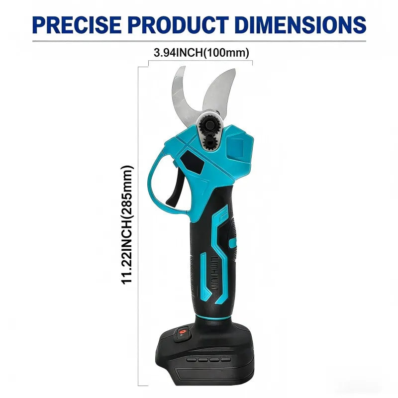 30mm Cordless Brushless Electric Pruning Shears Tree Bonsai Trimming Tool Branch Cutting Electric Tool For Makita 18V Battery
