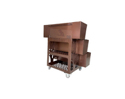 Garden Planter Flower Box Garden Bed Raised 3-tier Mobile Garden Balcony Planter Trolley With 4 Wheels Easy Movable and Fixed