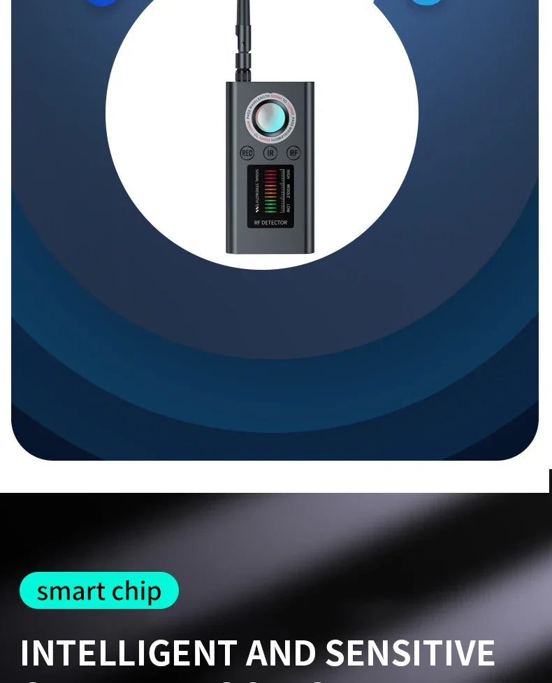 Hidden Camera Detector Anti Spy Gadgets Professional Wireless Signal Car GPS Infrared Mini Camera Wiretapping Bug Search Devices