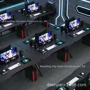 Gaming Desk for PC Desktop Computer Workstation Modern Office Desk Home Study Table Ergonomic Computer Desk for Students and