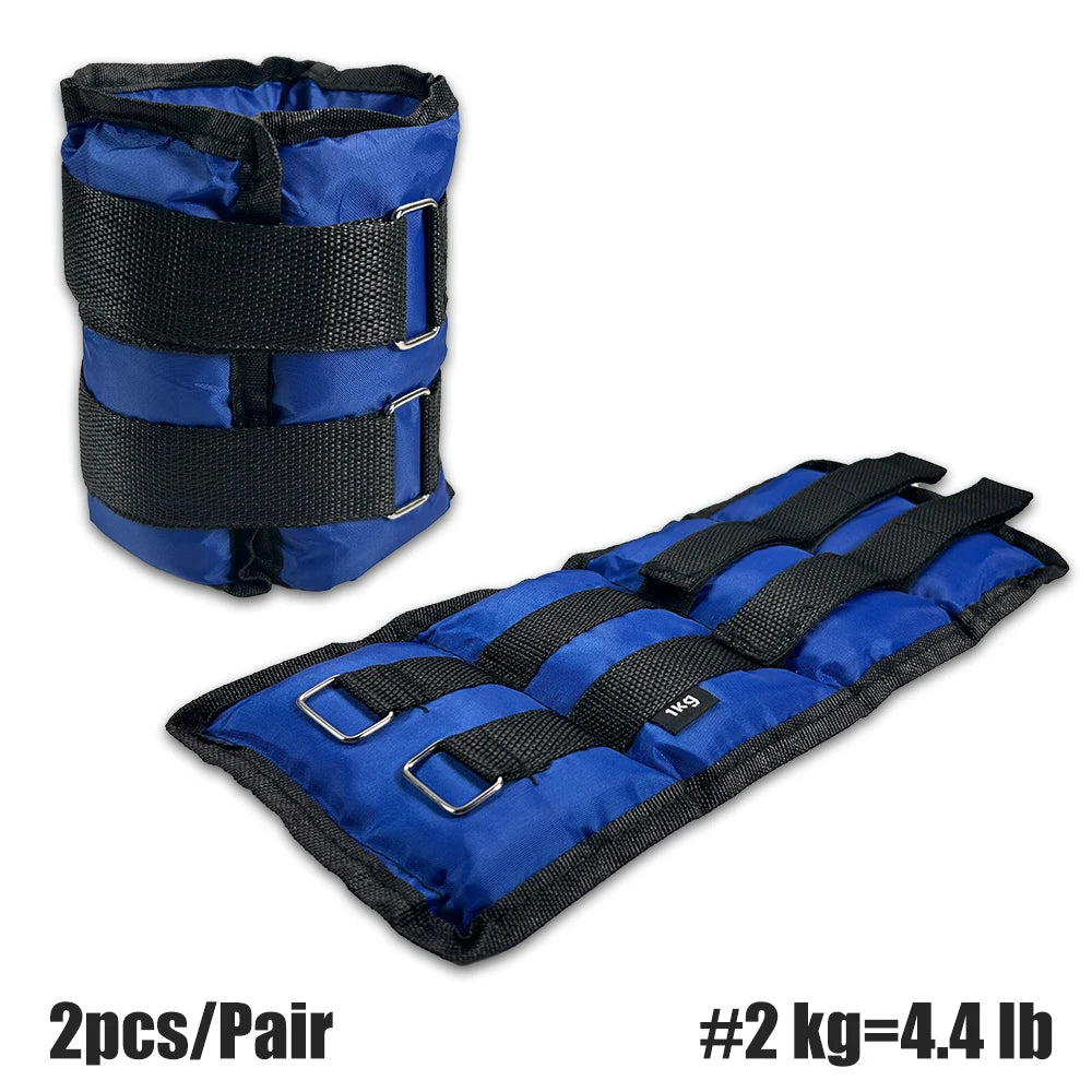 1Pair Wrist Ankle Weights, 2kg/4.4LBS, 3kg/6.6LBS, 4kg/8.8LBS Wrist Leg Arm Weights, Comfortable and Soft, Perfect for Fitness