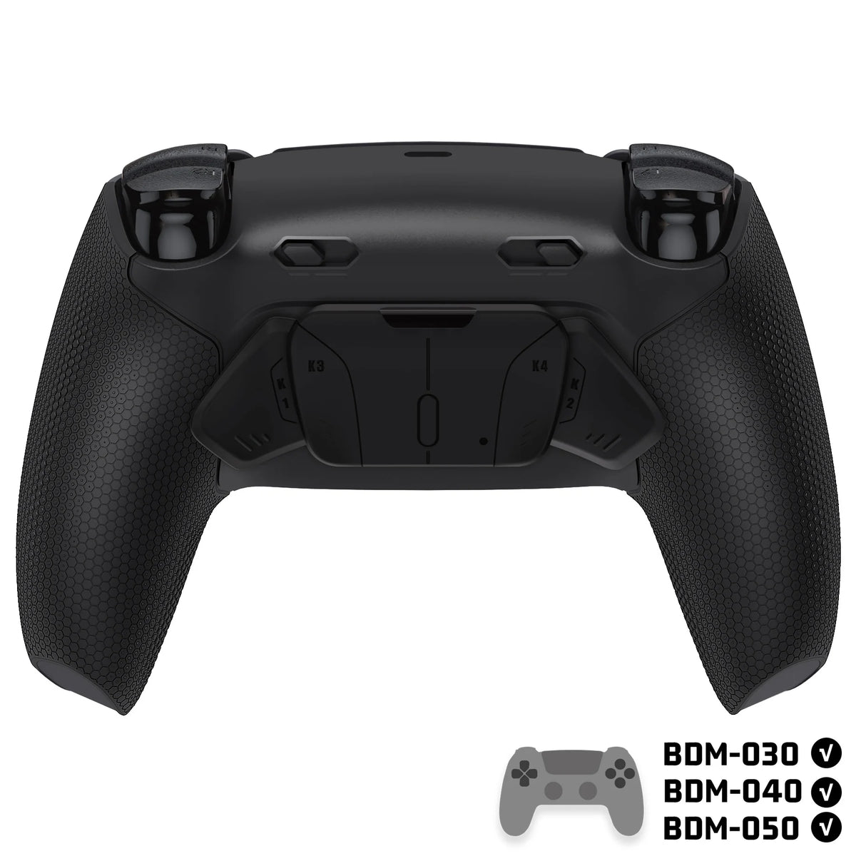 eXtremeRate RISE4 Plus MAX Remappable Back Button Kit w/Clicky Trigger Stop & Rubberized Grip for ps5 Controller BDM-030 040 050