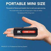 X2 Game Stick HD 4K 8K 3D Console  Dual Controller Wireless10000 Games 64GB Retro Games 4G 5G WiFi Game stick PK Q9 Stick