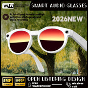 2026New800W Camera AI Glasses Men Color-Changing Smart Translation Glasses Photo Video Recording Waterproof Call SmartSunglasses