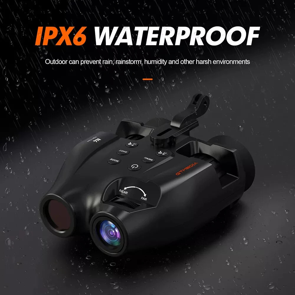 GTMEDIA N4 Night Vision Binoculars Infrared Night-Visions Device 1080P 5X Digital Zoom Head Mount Goggles Day/Night Use Outdoor
