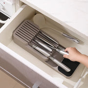 Kitchen Drain Tool Storage Rack Partition Plastic Box Cutlery Storage Tray Block Rack Knife Block Set home Kitchen Accessories