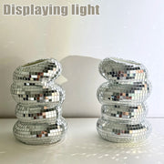 Disco Vase Modern Home Decoration Handmade Mirror Tile Flower Bottle Aesthetic Room Decor Funky Home Flower Vase Decor