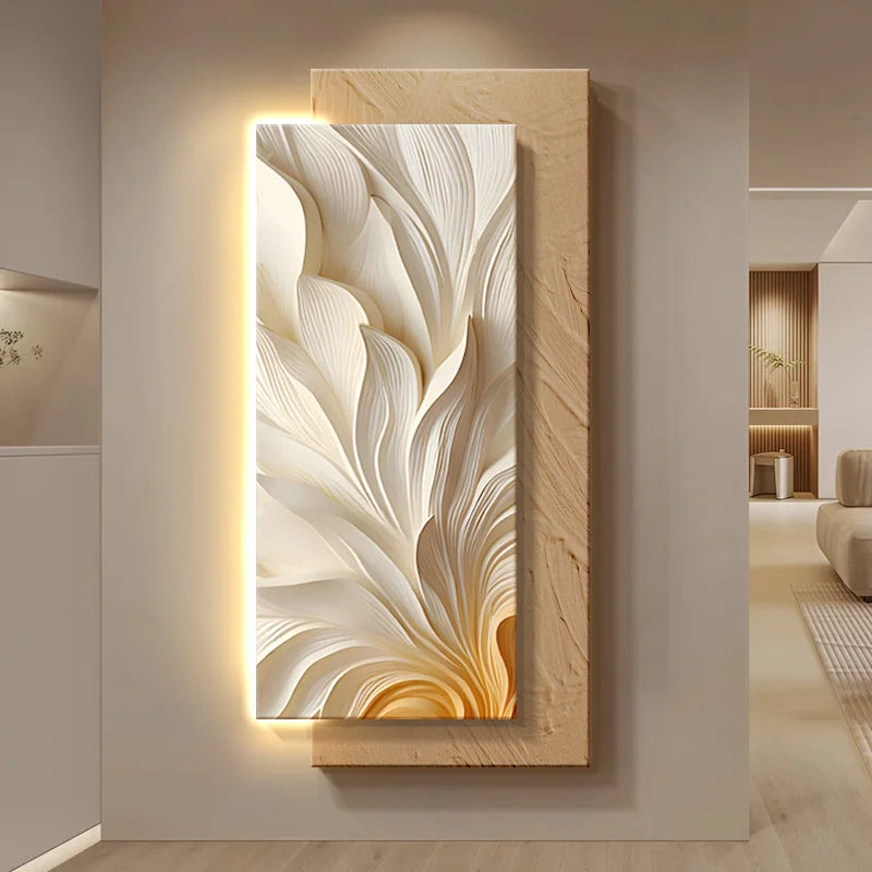 3D living room decoration painting, corridor hanging painting, simple and atmospheric living room entrance wall lamp painting
