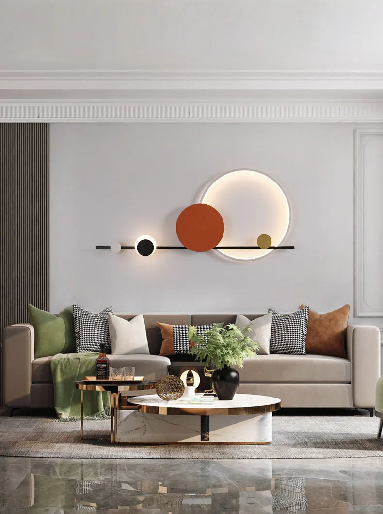 Modern Art Deco LED Wall Lamp 3000K Hotel Hall Foyer Restaurant Lighting Sconce Stairs Aisle Corridor Atmosphere Dropshipping