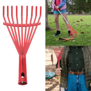 High-carbon Steel Rake Leaf Rake Fallen Leaves Rake Garden Lawn And Yard Metal Rake Farm equipment Tools