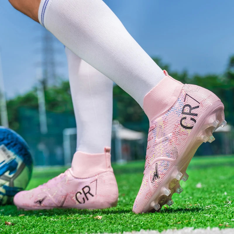 New Men Soccer Shoes Society Cleats Professional Football Boots Indoor Fast Football Field Boots Sneaker Boy Original Training